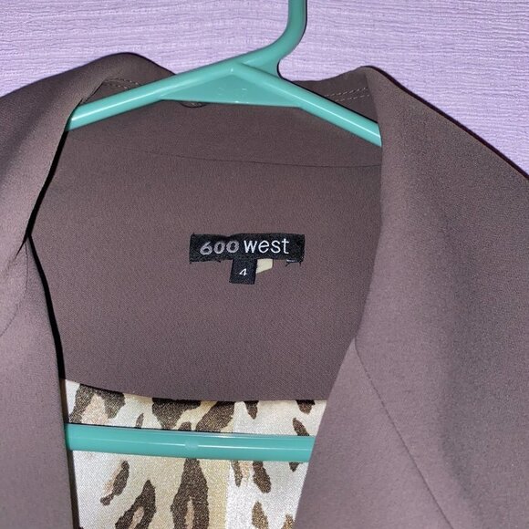 NWOT 600 WEST SIZE 4 PURPLE GRAY PRETTY COLOR SIZE 4 BLAZER CHEETAH TANK… - Picture 4 of 9